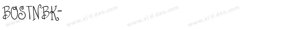 BOSTNBK字体转换