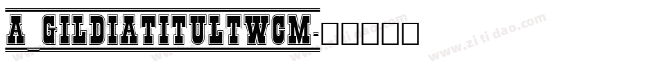 a_GildiaTitulTwCm字体转换