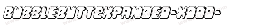 BubbleButtExpanded-XOOo字体转换