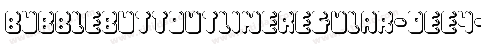 BubbleButtOutlineRegular-0ee4字体转换