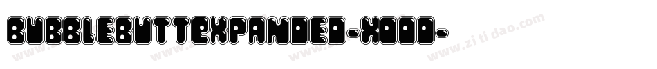 BubbleButtExpanded-XOOo字体转换