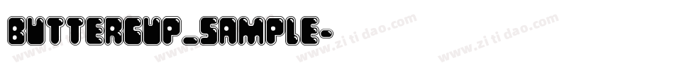 buttercup_sample字体转换