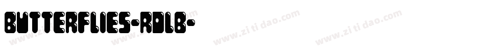 Butterflies-rdlB字体转换