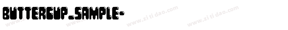 buttercup_sample字体转换
