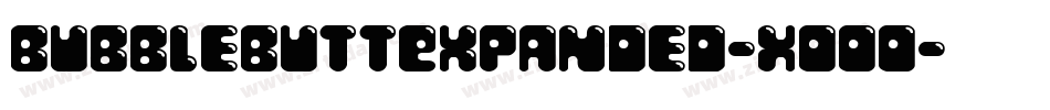 BubbleButtExpanded-XOOo字体转换