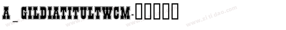a_GildiaTitulTwCm字体转换