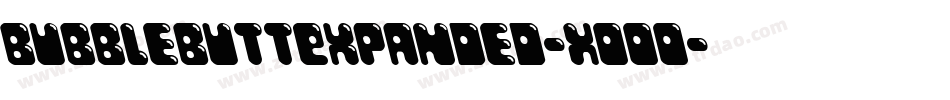 BubbleButtExpanded-XOOo字体转换