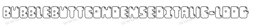 BubbleButtCondensedItalic-Lddg字体转换