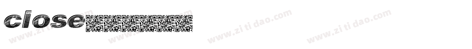 close字体转换