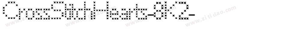 CrossStitchHearts-8K2字体转换