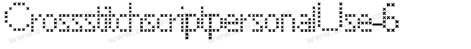 CrossstitchscriptpersonalUse-6BzM字体转换