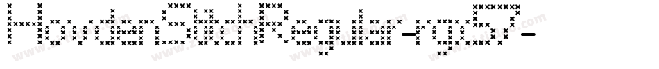 HovdenStitchRegular-rgx57字体转换