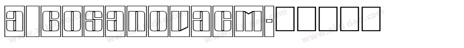 a_BosaNovaCm字体转换