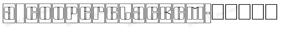 a_CooperBlackCm字体转换