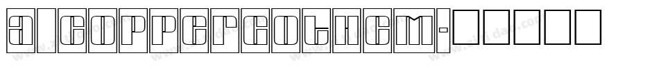 a_CopperGothCm字体转换