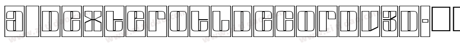 a_DexterOtlDecorDv3D字体转换