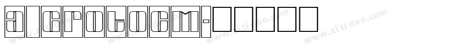 a_GrotoCm字体转换