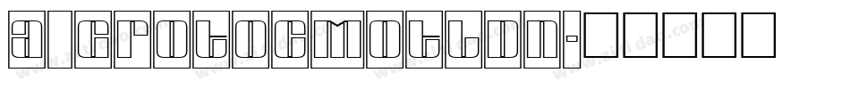 a_GrotoCmOtlDn字体转换