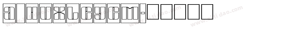a_HuxleyCm字体转换