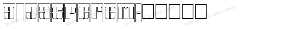 a_JasperCm字体转换