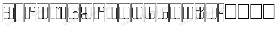 a_RombyRndOtlDn3D字体转换