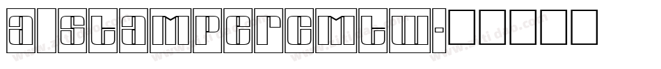 a_StamperCmTw字体转换