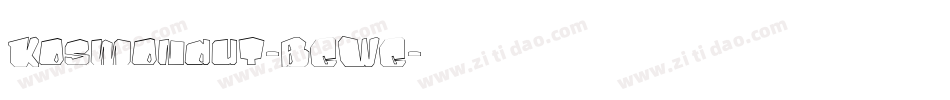 Kosmonaut-BGWG字体转换
