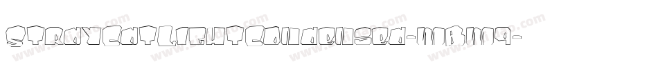 StrayCatLightCondensed-mBm9字体转换