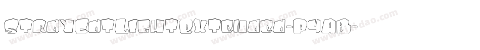 StrayCatLightExtended-P4AB字体转换