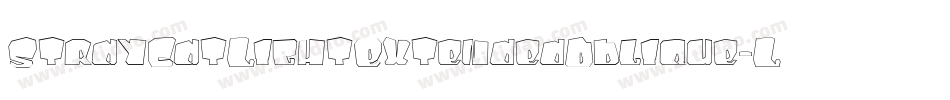 StrayCatLightExtendedOblique-LL9n字体转换