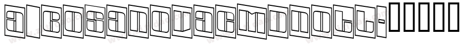 a_BosaNovaCmDnOtl字体转换