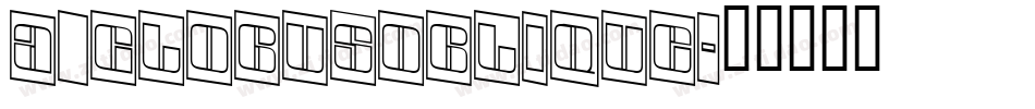 a_GlobusOblique字体转换