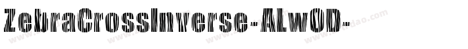 ZebraCrossInverse-ALwOD字体转换