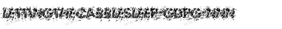 LettingTheCabbleSleep-GDPG字体转换