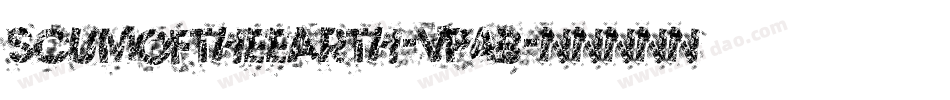 ScumOfTheEarth-VP4B字体转换