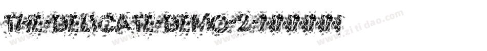 The-Delicate-DEMO-2字体转换