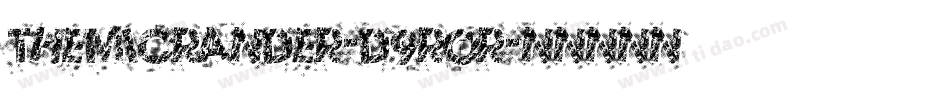 TheMicrander-d9rOR字体转换 TheMicrander-d9rOR字体转换