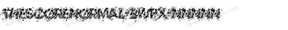 TheScoreNormal-BWpx字体转换