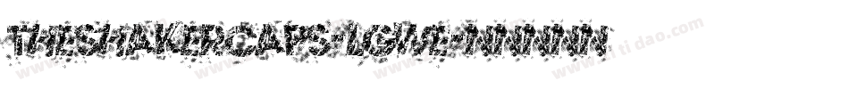 TheShakerCaps-lgwe字体转换
