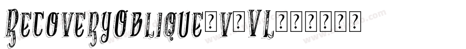 RecoveryOblique-v7VL字体转换
