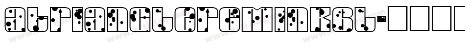 aTrianglerCmInkBl字体转换