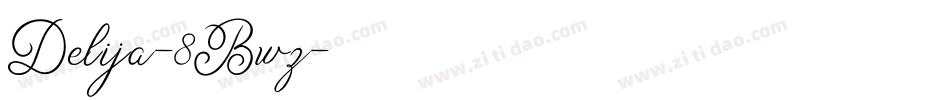 Delija-8Bwz字体转换
