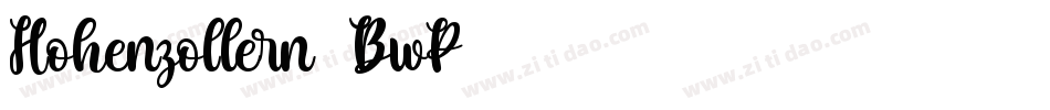 Hohenzollern-7BwP字体转换