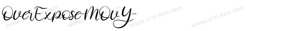 OverExpose-MOvY字体转换