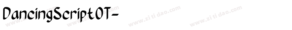DancingScriptOT字体转换