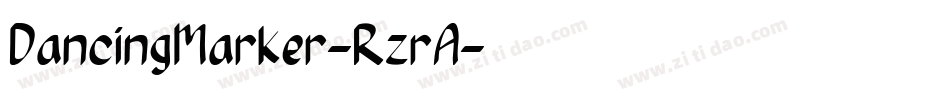 DancingMarker-RzrA字体转换