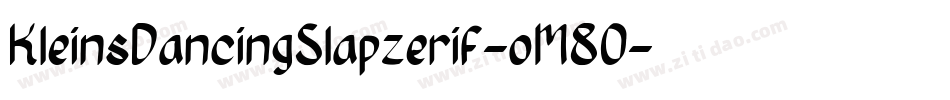 KleinsDancingSlapzerif-oM80字体转换