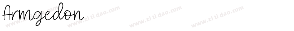 Armgedon字体转换