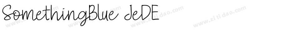 SomethingBlue-JeDE字体转换