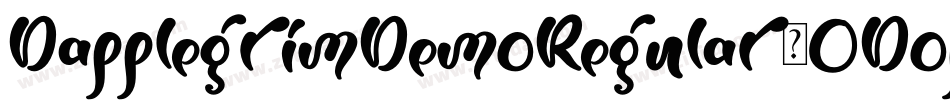 DapplegrimDemoRegular-ODop字体转换